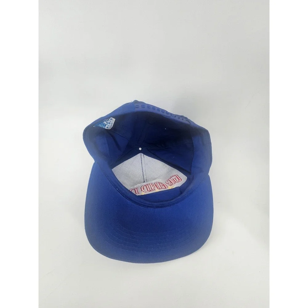 Vintage‎ Four Star Grand Dad Snapback Hat Blue Embroidered Cap Paris Sports